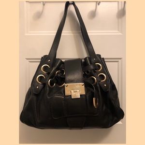 Jimmy Choo Midnight Black Leather Ramona Bag